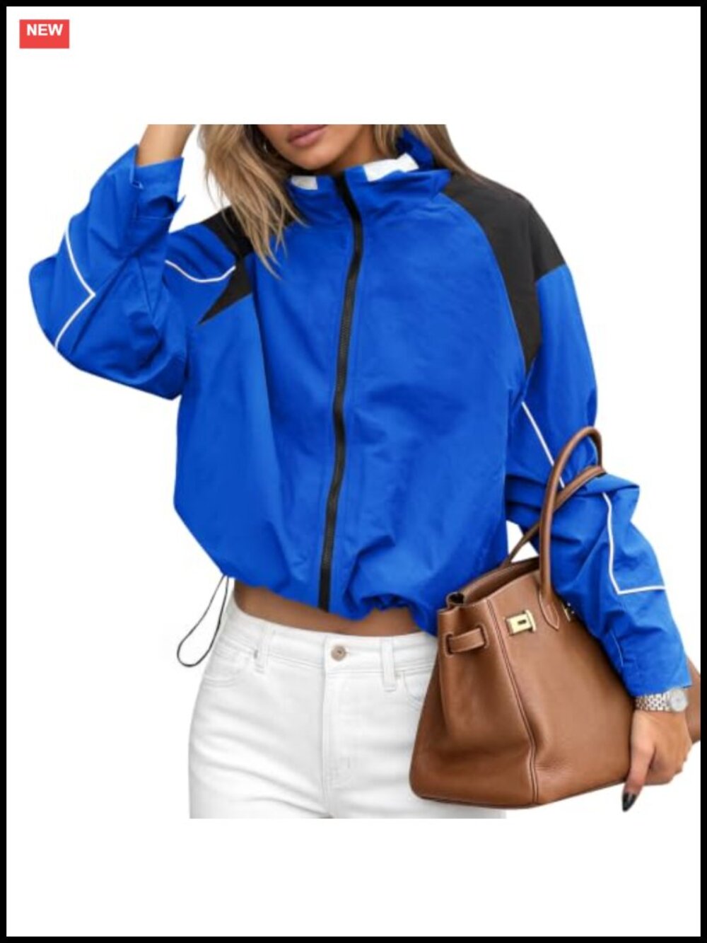 Lightweight Windbreaker Jacket Zip Up Long Sleeve Athletic Outerwear